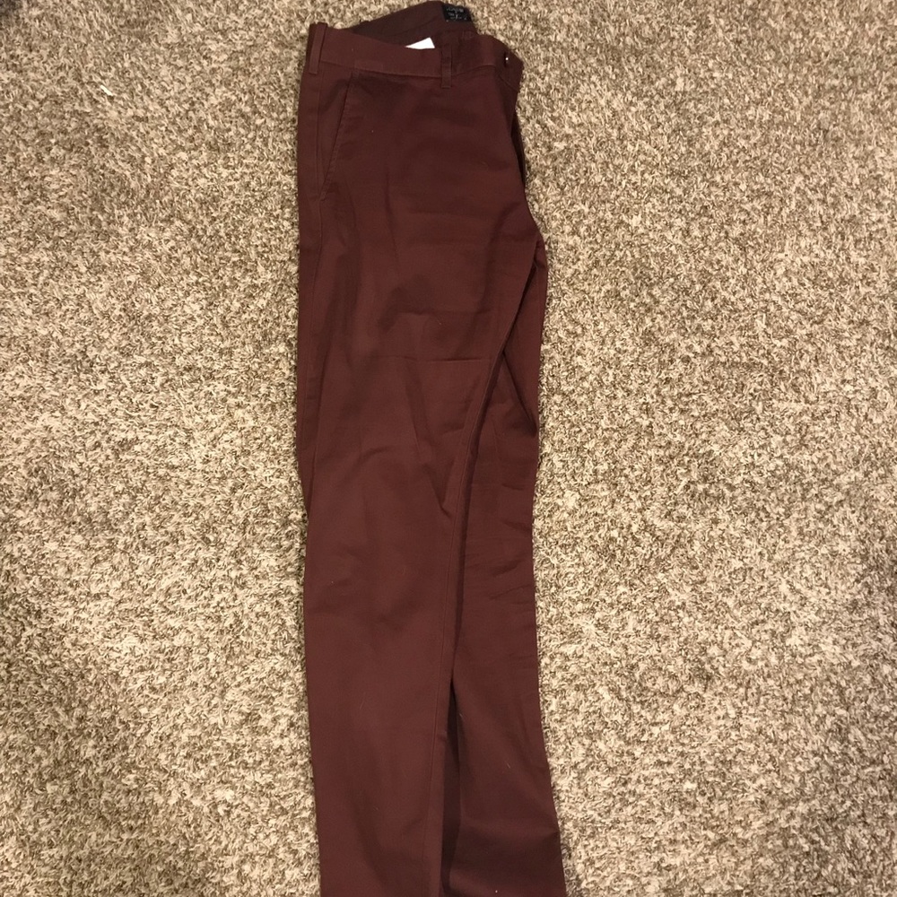 J Crew Men’s Dress Pants Burgandy